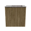 Mondiaz JOYA-DLUX 40cm toiletmeubel - kleur Dusk - Wastafel FAYE positie Rechts 1 kraangat kleur Sombra. SW1426108