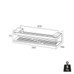 Tiger Caddy Panier de douche ou porte-serviettes 35 cm Inox brossé SW877210
