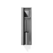 Looox ensemble brosse de toilette fermée - inox brossé SW278550