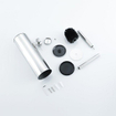 FugaFlow Eccelente Ensemble accessoires WC 5 pièces - porte-rouleau de papier toilette - porte-rouleau de réserve - porte-brosse WC - crochet porte-serviette - poubelle à pédale - chrome SW1450709