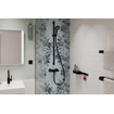 Hansgrohe Activera S ensemble de douche 95 - 1 jet - EcoSmart - avec barre de glissement 90 cm - noir mat SW1387772