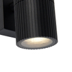 QAZQA Vigo Wandlamp - 1 lamp - 6.3cm - IP44 - Rond - Zwart SW1450883