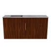 Mondiaz JOYA-DLUX 80cm toiletmeubel - kleur Ruby - Wastafel FAYE positie Links Zonder kraangat kleur Oza. SW1425510