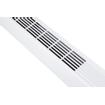Eurom Alutherm Radiateur convecteur - 145x21cm - IP24 - 2500 watts - wifi - sol/mur - Horizontal - métal blanc mat SW999862