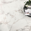 Edimax astor Golden age carreau de sol et de mur 60x60cm rectifié aspect marbre blanc mat SW545386