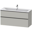 Duravit D-neo Meuble sous vasque 121x46.2x62.5cm 2 tiroirs Gris béton mat SW640977