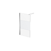 Van Marcke Inloopdouche - 120x200cm - veiligheidsglas - band mat glas - anti kalk - chroom SW238195