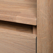 Saniclass Natural Wood Meuble sous lavabo 80.2x45.5x81cm 1 tiroir sur pieds avec 1 trou pour siphon chêne massif Grey Oak SW3034