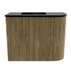 Mondiaz JOYA 51.6cm toiletmeubel - ronding rechts kleur Dusk - Wastafel FAYE positie Links 1 kraangat kleur Urban. SW1421690