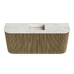 Mondiaz JOYA-DLUX 93.2cm toiletmeubel - ronding links en rechts kleur Dusk - Wastafel FAYE positie Midden 1 kraangat kleur Ostra. SW1423443