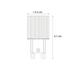 LUEDD G9 20mm lampe LED dimmable 3W 300 lm 2700K SW1211197