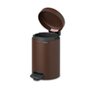 Brabantia NewIcon Pedaalemmer - 3 liter - kunststof binnenemmer - mineral cosy brown SHOWROOMMODELLEN SHOW22101