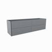 Mondiaz TENCE wastafelonderkast - 170x45x50cm - 4 lades - uitsparing rechts - push to open - softclose - Plata SW1016463