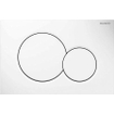 Geberit Sigma01 bedieningsplaat - 2-toets spoeling - ronde knoppen - Alpien wit 0700518