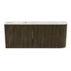 Mondiaz JOYA-DLUX 101.6cm toiletmeubel - ronding rechts kleur Shadow - Wastafel FAYE positie Links 1 kraangat kleur Ostra. SW1423015