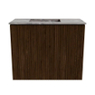 Mondiaz JOYA-DLUX Meuble de toilette 50cm - couleur Walnut - Vasque FAYE position Gauche Sans trou de robinet couleur Sombra SW1424708