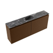 MONDIAZ TURE-DLUX Meuble toilette - 120cm - Rust - EDEN - vasque Lava - position centrale - sans trou de robinet SW1104013