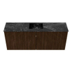 Mondiaz JOYA-DLUX 100cm toiletmeubel - kleur Walnut - Wastafel FAYE positie Midden 1 kraangat kleur Lava. SW1422449