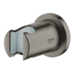 GROHE Rainshower Support de douchette murale - non réglable - rosace ronde - brushed hard graphite SW98893