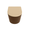 MONDIAZ LAVIE wandclosetpack - 36x53cm - diepspoel - rimless - Rust (bruin) - softclose - quick-release - toiletzitting - Sand (beige) SW1208775