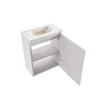 MONDIAZ TURE-DLUX Meuble toilette - 40cm - Cale - EDEN - vasque Frappe - position centrale - sans trou de robinet SW1102645