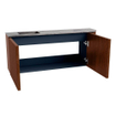 Mondiaz JOYA-DLUX Meuble de salle de bains 101.6cm - arrondi droit couleur Ruby - Vasque FAYE position Gauche 1 trou de robinet couleur Sombra. SW1425709