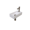 INK Versus Pack de lave-mains - Polystone - robinet de lave-mains droit - siphon design - bouchon de vidage - incl fixation SW439557