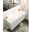 Mondiaz VICA ensemble de meuble de salle de bain - 120cm - meuble sous-vasque gris - 2 tiroirs - lavabo cloud milieu - 1 trou de robinet - version XL 60cm haut SW1090892