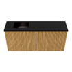 Mondiaz JOYA 90cm meuble de toilette - couleur Oak - Vasque FAYE position Gauche Sans trou de robinet couleur Urban SW1421184