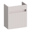 BRAUER Adore Wavy meuble sous-lavabo pour lave-mains - 40x45x22cm - avec 1 porte sans poignée ouvrant à droite sable mat SW1198508