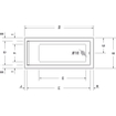 Duravit Starck kunststof inbouwbad acryl rechthoekig 150x70x46cm wit 0297568