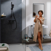 Hansgrohe Ecostat Fine Mitigeur thermostatique de douche - apparent - noir mat SW1152218