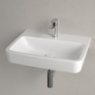 Villeroy & Boch O.novo lavabo - dessous rectifié 60x46cm - avec 1 trou de robinet ceramic+ blanc SW448444