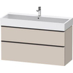 Duravit D-neo Meuble sous vasque 118.4x44.2x62.5cm 2 tiroirs Taupe mat SW641128