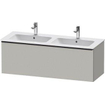 Duravit D-neo Meuble sous vasque 128x46.2x44cm 2 tiroirs Gris béton mat SW641017