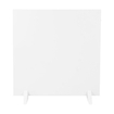 Eurom E-infrared Panneau infrarouge - 63.8x64cm - IP24 - 425watt - sol/mur - Vertical - métal blanc mat SW999836