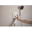 Hansgrohe Fixfit Fine Coude mural - sans clapet anti-retour - blanc mat SW1388848