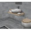 Terravito Davano carrelage mural et de sol - 30x60cm - Rectangle - 9mm - rectifié - effet béton - Loft Grey SW359775