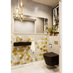 Mondiaz TYNE fontein - 60x23x12cm - wasbak links - 1 kraangat - solid surface Urban mat SW704680