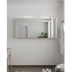 Mondiaz CUBB Armoire de toilette avec miroir - 150x70cm - 3 portes - Linen (Blanc) SW410891