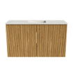 Mondiaz JOYA-DLUX 70cm toiletmeubel - kleur Oak - Wastafel FAYE positie Midden 1 kraangat kleur Ostra. SW1422192