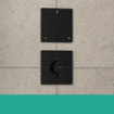 Hansgrohe ShowerSelect Comfort E Mitigeur thermostatique - encastré - noir mat SW918001