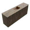 Mondiaz JOYA-DLUX 100cm meuble de toilette - couleur Shadow - Vasque FAYE position Milieu 1 trou de robinet couleur Arena. SW1424807