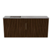 Mondiaz JOYA-DLUX 90cm toiletmeubel - kleur Walnut - Wastafel FAYE positie Links Zonder kraangat kleur Oza. SW1424572