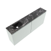 MONDIAZ TURE-DLUX Meuble de toilettes 120 cm Greey. Lavabo EDEN Lava position gauche. Sans trou de robinet. SW1103807