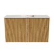Mondiaz JOYA-DLUX 70cm meuble de toilette - couleur Oak - Vasque FAYE position Milieu Sans trou de robinet couleur Frappe. SW1421878