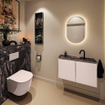MONDIAZ TURE-DLUX Meuble toilette - 80cm - Rosee - EDEN - vasque Lava - position centrale - 1 trou de robinet SW1103963