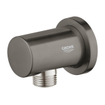 GROHE Rainshower Coude d'alimentation mural - rosace ronde - hard graphite brossé SW98901