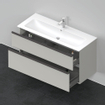 Duravit D-Neo wastafelonderkast 121x62.5x46.2cm 2 lades Betongrijs Mat SW640977