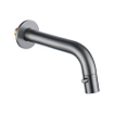 FugaFlow Eccelente Ensemble robinetterie pour lavabo - encastré - bec 18cm - raccourcissable - siphon - bouchon toujours ouvert - Gunmetal brossé PVD SW1469157